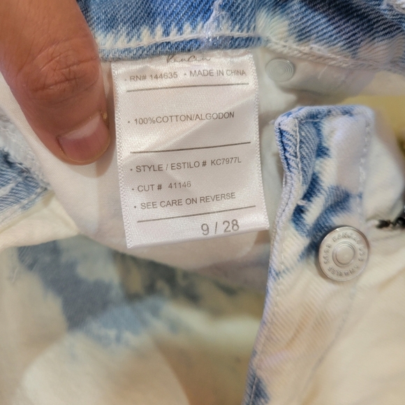 Kancan Stylish White and Blue Women's Denim Shorts - Picture 6 of 8